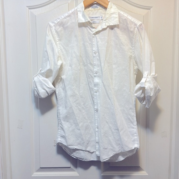 Calvin Klein white shirt (S) - Picture 1 of 7